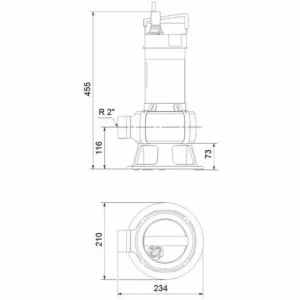 GRUNDFOS Schmutzwasserp. Unilift AP50B.50.11.1V 10 M Kabel, 230V, GRUNDFOS # 96004599 6
