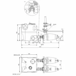 GRUNDFOS Hebeanlage Multilift MDV.65.80.40.2 4 KW, 400V, 400V, Grundfos # 96102278 6