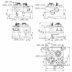 GRUNDFOS Hebeanlage Multilift MSS.11.1.2 1x230V 1,1kW Schuko 6