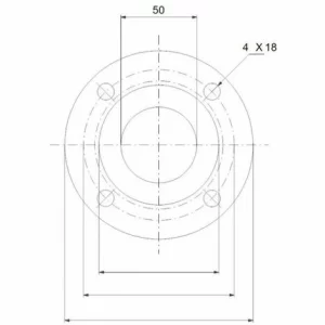 GRUNDFOS Vorschweißflansch DN 50, PN 10 GRUNDFOS # 549802 6