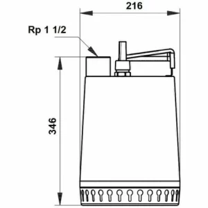GRUNDFOS Schmutzwasserpumpe Unilift AP12.40.08.1 10 M Kabel, 230V, GRUNDFOS # 96001869 6