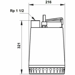 GRUNDFOS Schmutzwasserpumpe Unilift AP12.40.06.A3 10 M Kabel, 400V, GRUNDFOS # 96023872 6