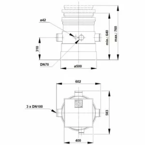 GRUNDFOS Hebeanlage Liftaway B 40-1 Für AP12 Ohne Pumpe, GRUNDFOS # 96003975 6