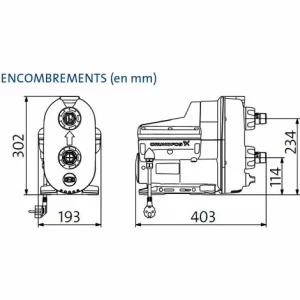 Inländischer Selbstansaugender Booster Mit Konverter – Scala2 3-45 A – Grundfos 15